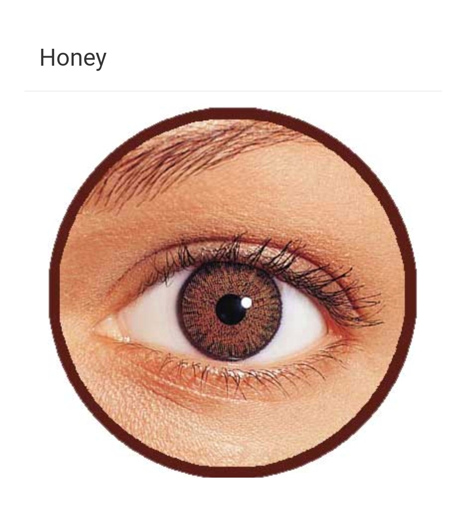 Picture of Honey FRESHLOOK Power Contact Lens with kit box(Lens case) SPH -1.00 - 6.00 TPF