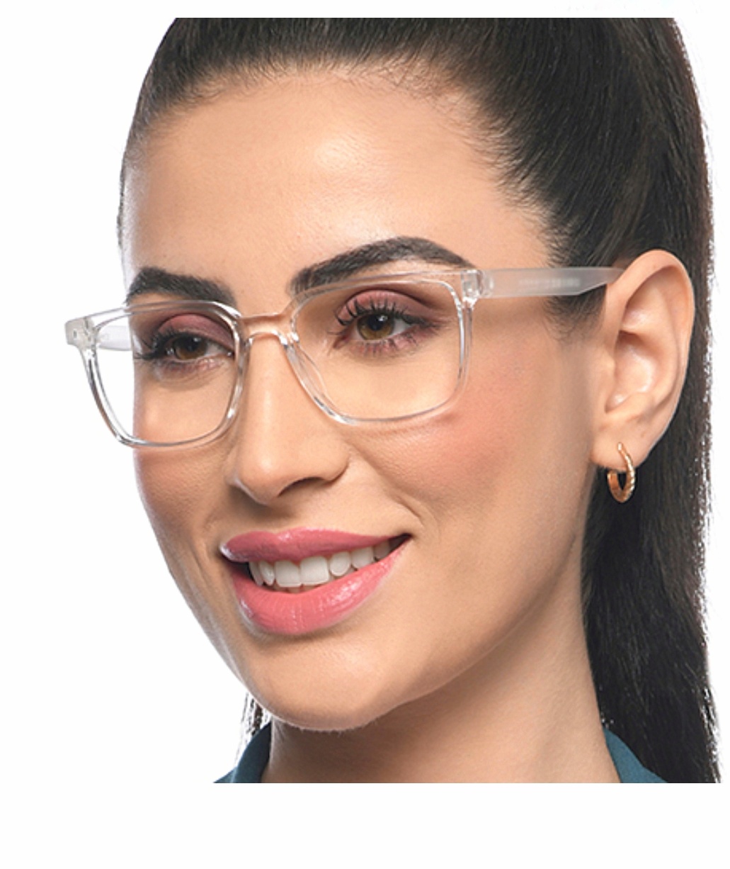 Picture of Transparent Computer Glasses Frame Women Men Anti Blue Light Round Glasses Blackout Glasses Optical Glasses Lenses