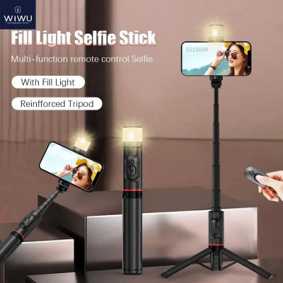 Picture of WIWU SHARP FILM SELFIE STICK  WITH TRIPOD  WI-SE003 - BLACK