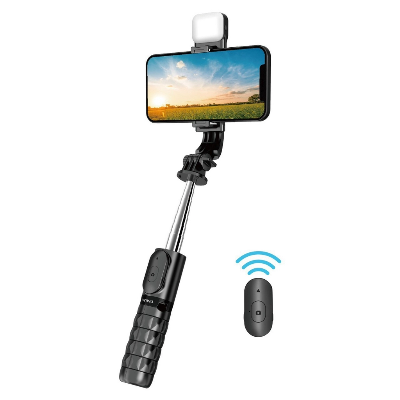 Picture of WIWU SELFIE STICK FILL LIGHT TRIPOD WI-SE002 - BLACK