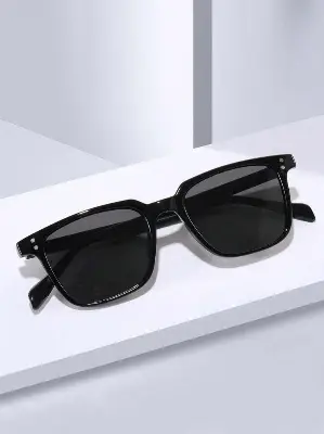 Picture of New Men Black Fashionable Sunglasses New Vision Driving Party Travel Sunglasses Best Black Sunglasses