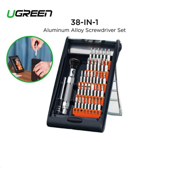 Picture of U GREEN 38-in-1 Aluminum Alloy Screwdriver Set Magnetic Kit with Assorted Driver Tips