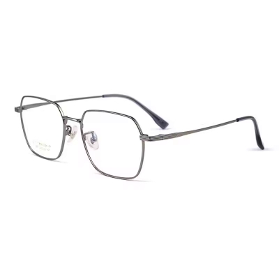 Picture of Men Retro Pure Titanium Glasses Frame Ultralight Fashion Square Optical Women Eyewear Spectacles Frames T840T