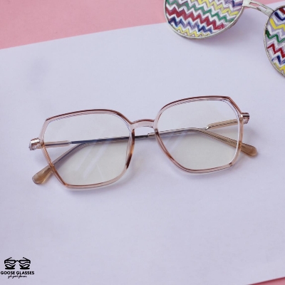 Picture of Square Glasses Computer Glasses Glasses Full Frame Glasses Anti Blue Light Men Women Glasses Metal Glasses