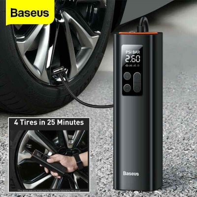 Picture of Baseus Mini Car Air Compressor 12V 150PSI Portable Car Tire Inflator Smart Digital Inflatable Pump For Car Bicycle Boat Air Pump