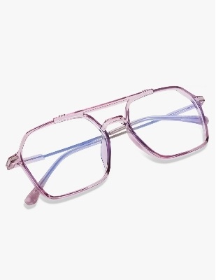 Picture of Retro Trend Anti Blue Light Square Glasses Frame Women Ultralight Computer Optical Eyeglasses Male Elegant Double Bridge Eyewear