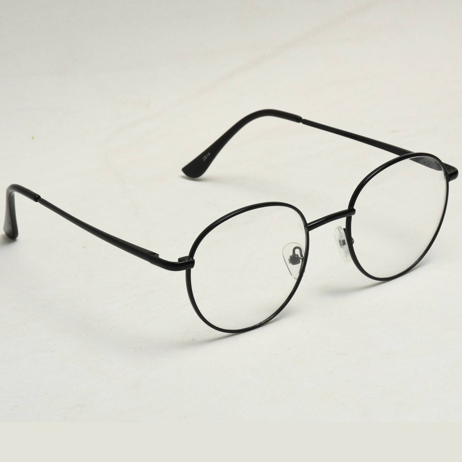 Picture of Oval Shape Black Metal Frame  New Stylist Optical Eyeglass-Frame for Men Women