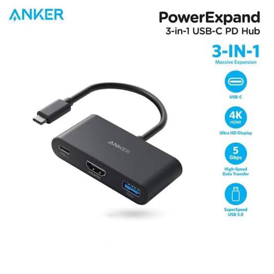 Picture of Anker PowerExpand 3-in-1 USB-C Hub – A8339