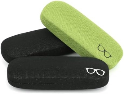 Picture of New Vimiss & Butterfly Printed Matt Hard Shell Eyeglasses Case Soft Linen Fabrics Portable Glasses Sunglasses Box, Hard Shell Glasses Case, Portable Protective Glasses Cover Eyeglasses Holder Box #vimiss