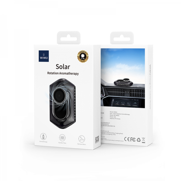 Picture of WIWU Wi-AR002 Solar Car Rotating Aromatherapy Diffuser(Black)