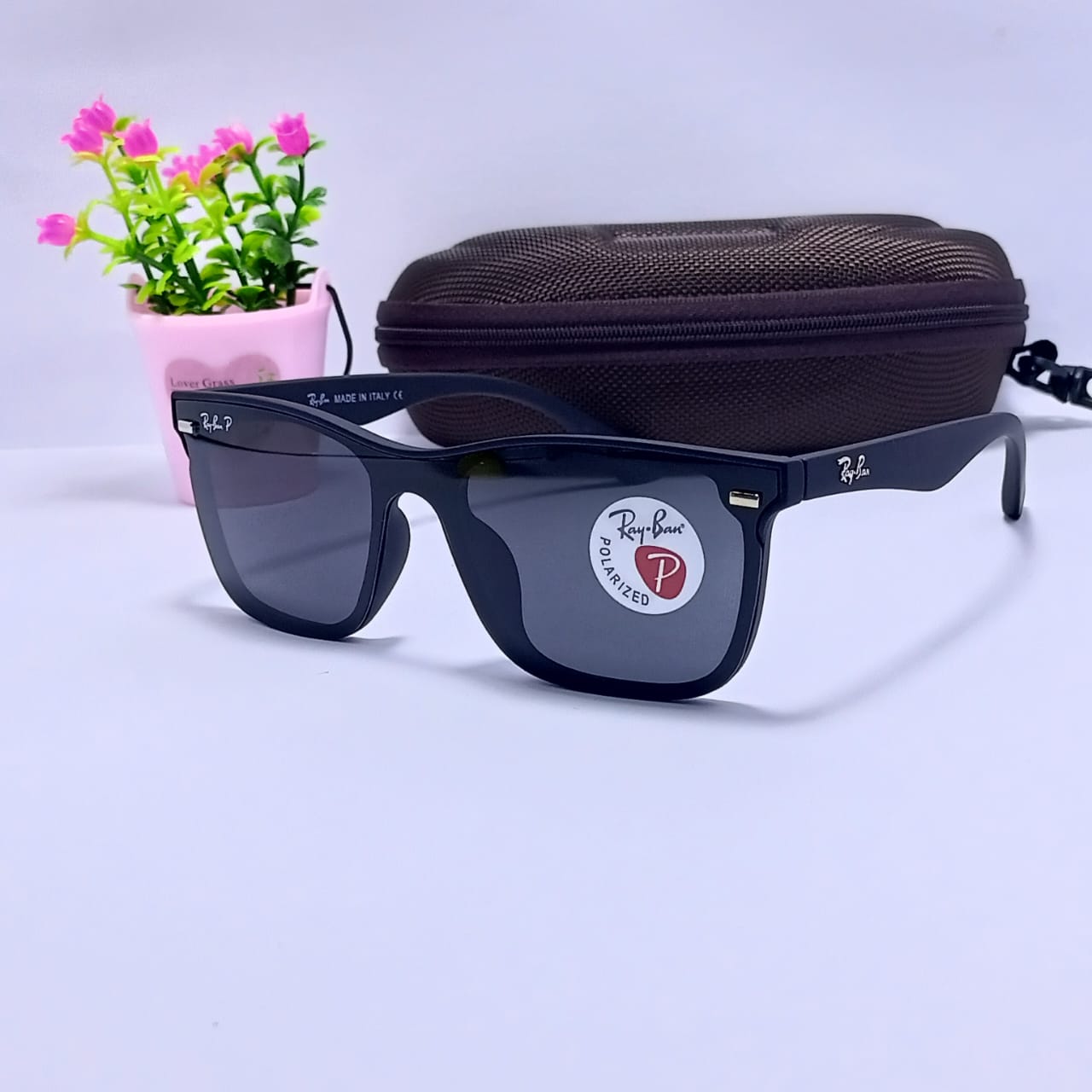 Picture of Ray-Ban Polarised Matte Black Exclusive Sunglass For Unisex