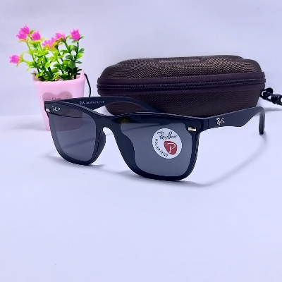 Picture of Ray-Ban Polarised Matte Black Exclusive Sunglass For Unisex