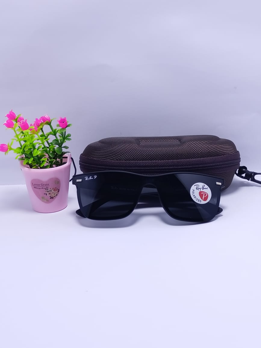 Picture of Ray-Ban Polarised Matte Black Exclusive Sunglass For Unisex