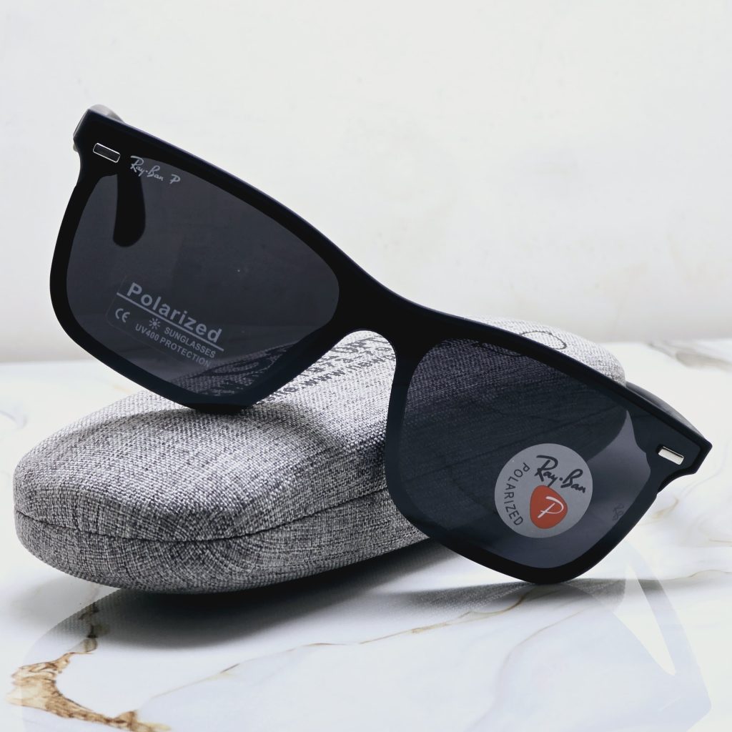 Picture of Ray-Ban Polarised Matte Black Exclusive Sunglass For Unisex