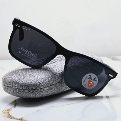 Picture of Ray-Ban Polarised Matte Black Exclusive Sunglass For Unisex