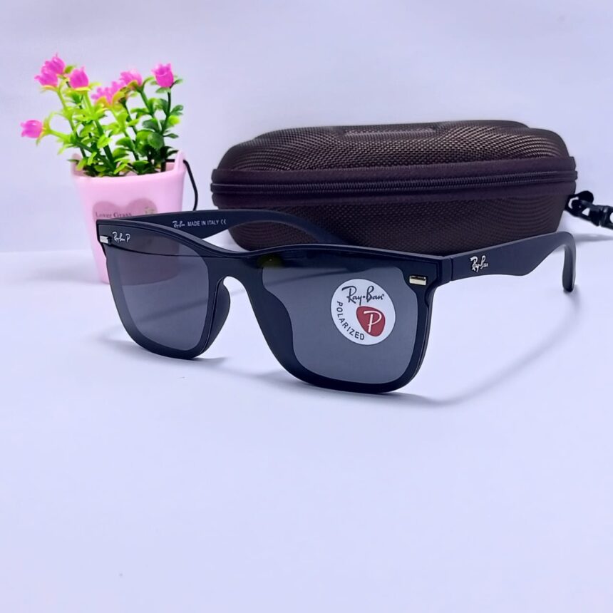 Picture of Ray-Ban Polarised Matte Black Exclusive Sunglass For Unisex