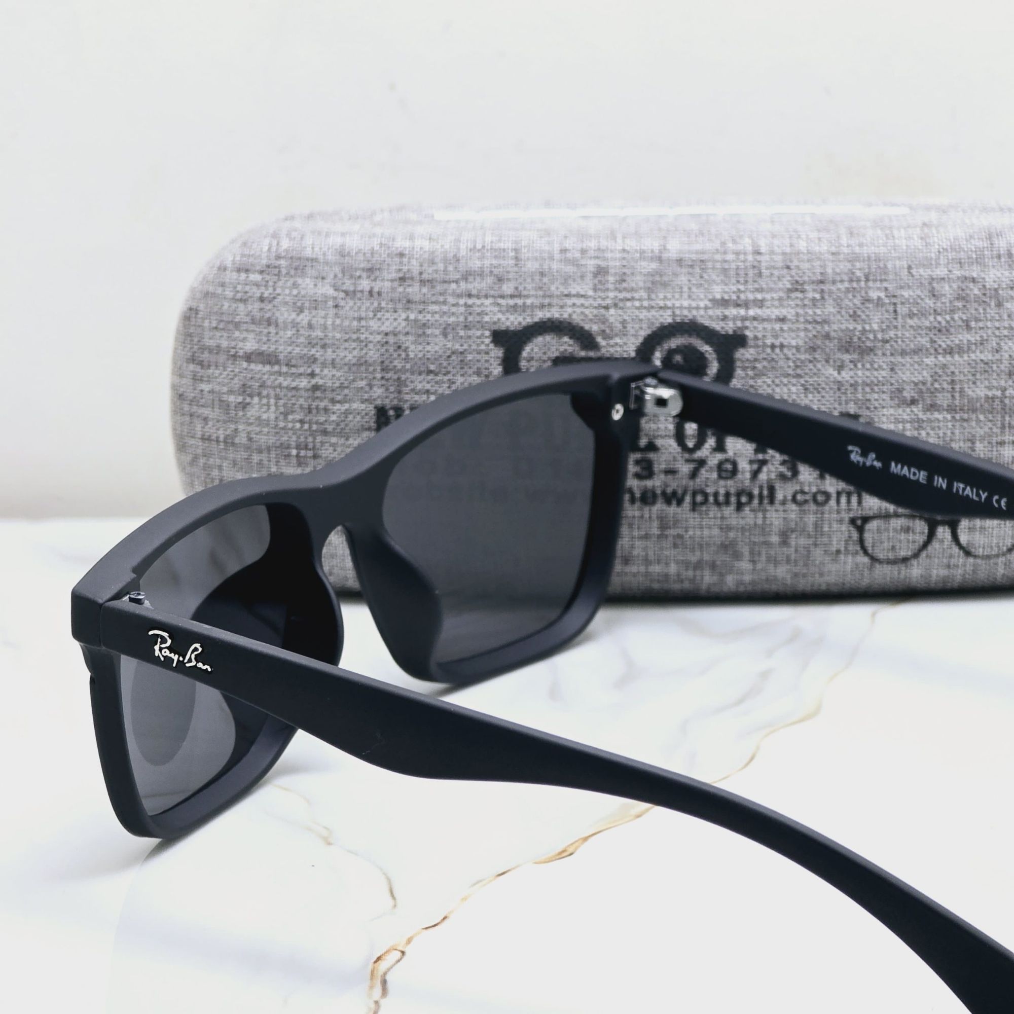 Picture of Ray-Ban Polarised Matte Black Exclusive Sunglass For Unisex