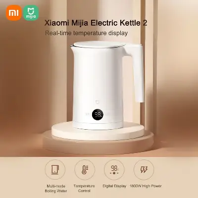 Picture of Xiaomi Mijia Electric Kettle 2 MJHWSH03YM Smart Temperature Constant Boiling Water Electric Water Kettle Teapot With Temperature Display - White