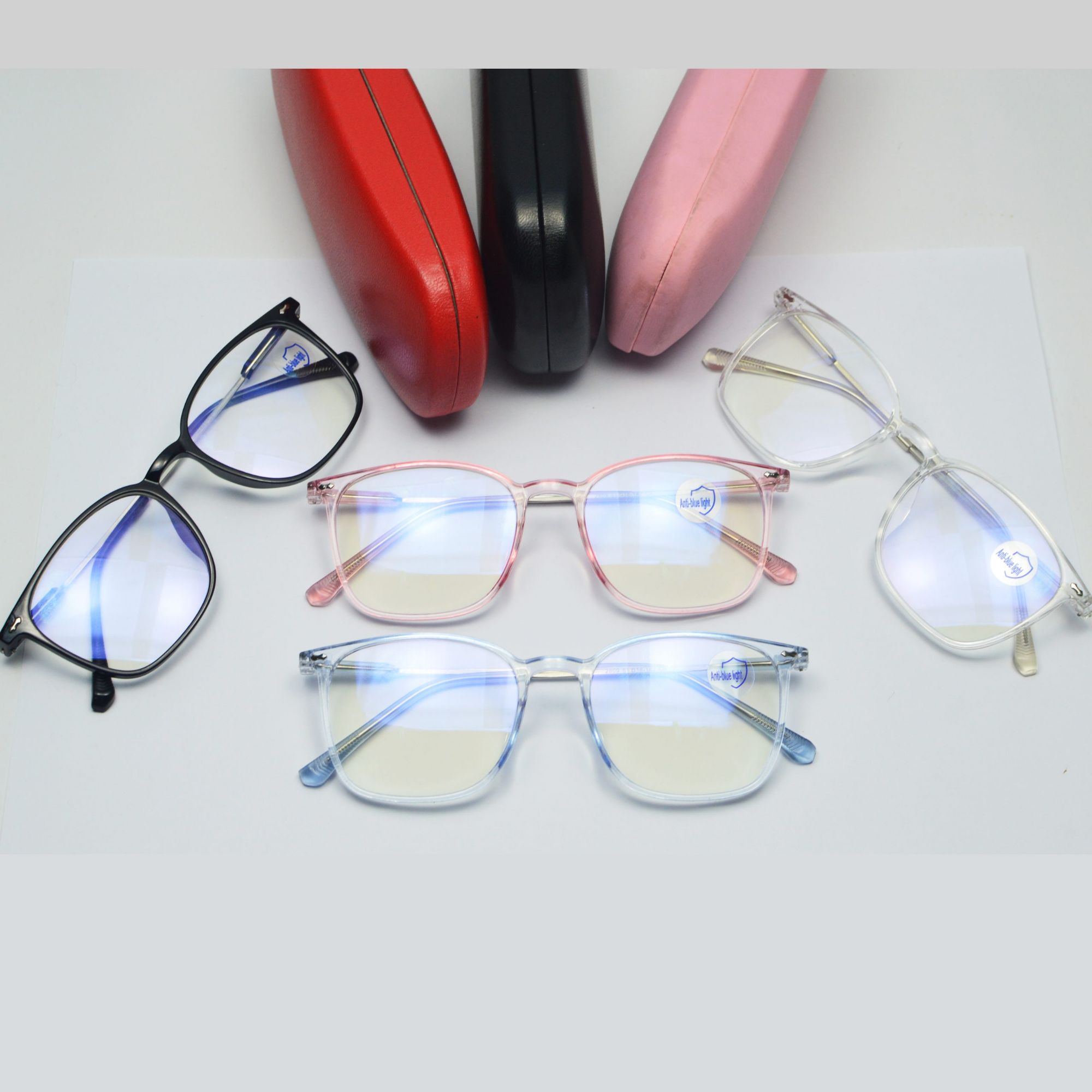 Picture of Classic Metal/PC Square Frame Myopia Glasses Fashion Retro Optica/Glasses Ultralight Vision Care Short Sighted Eyewear