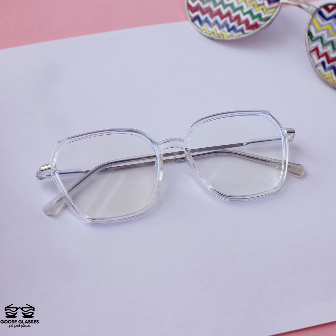 Picture of Square Glasses Computer Glasses Glasses Full Frame Glasses Anti Blue Light Men Women Glasses Metal Glasses