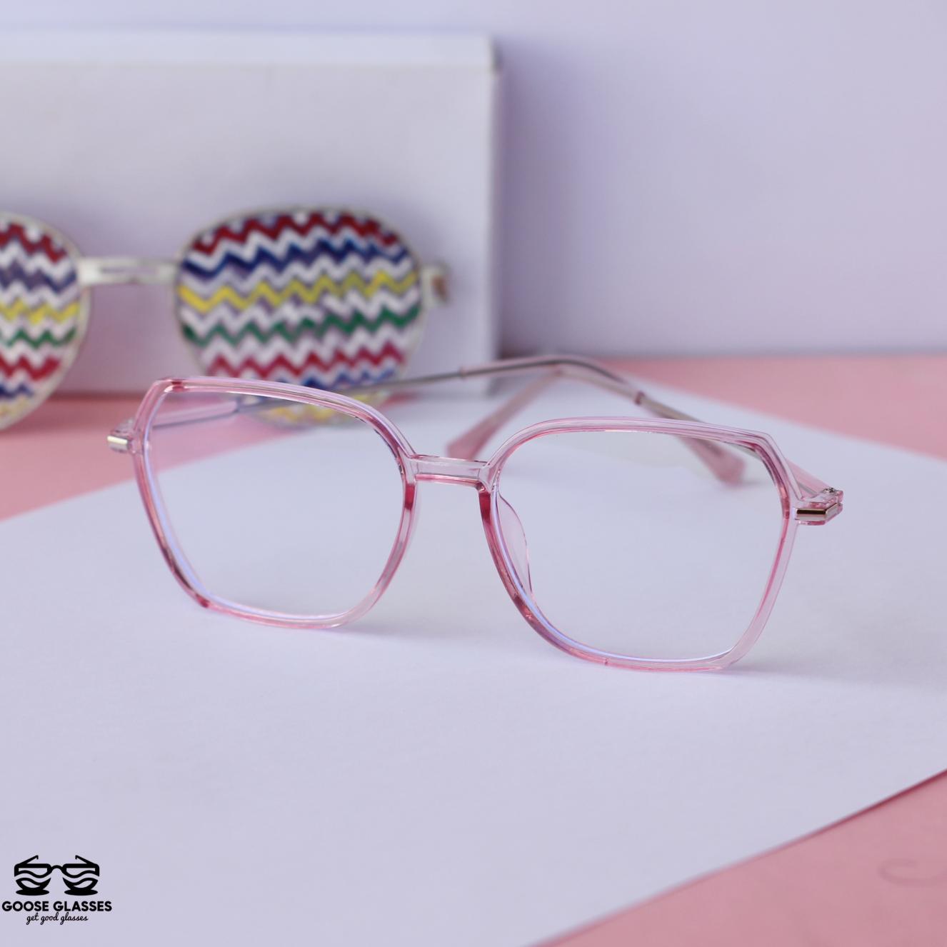 Picture of Square Glasses Computer Glasses Glasses Full Frame Glasses Anti Blue Light Men Women Glasses Metal Glasses