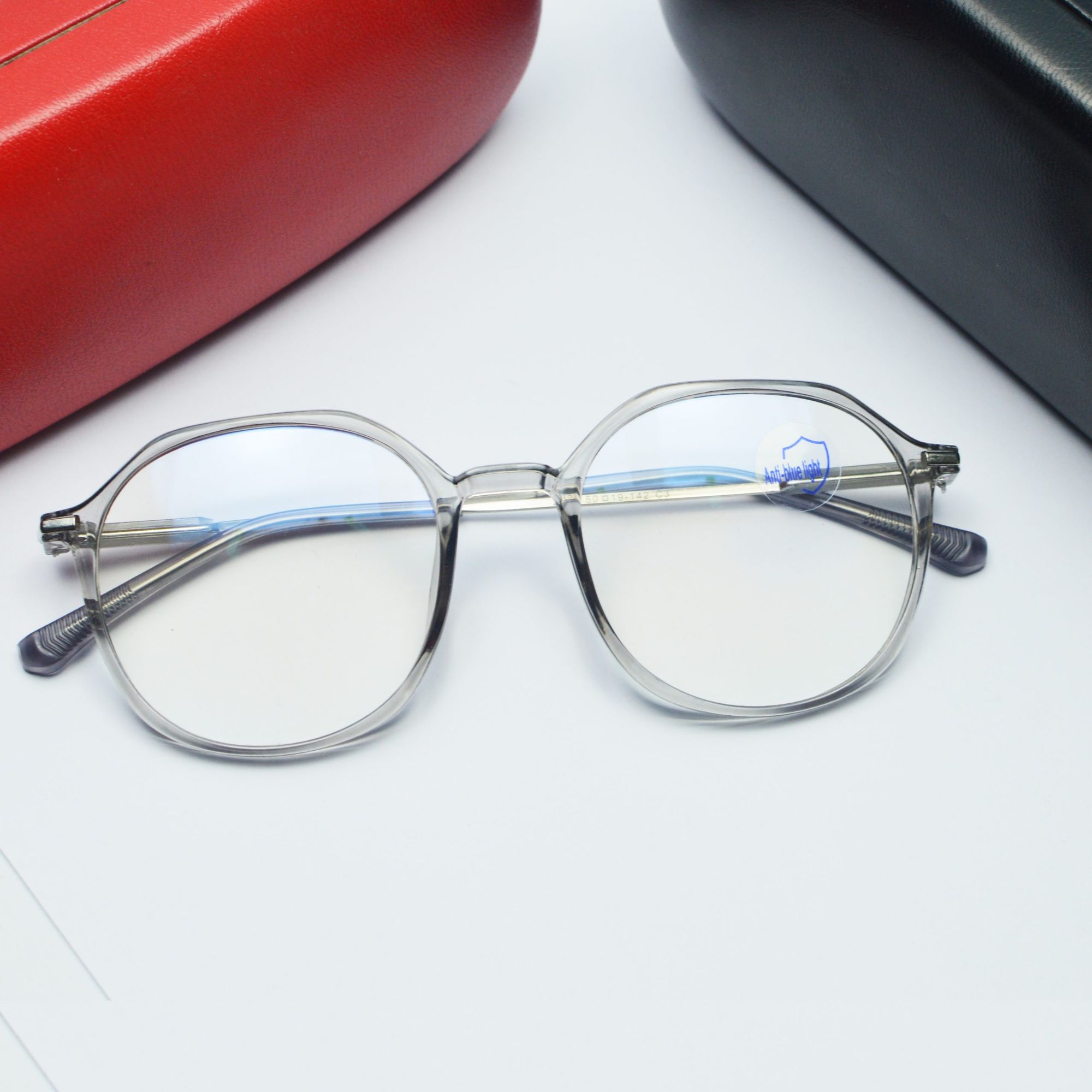 Picture of Classic Metal/PC Round Frame Myopia Glasses Fashion Retro Optica/Glasses Ultralight Vision Care Short Sighted Eyewear