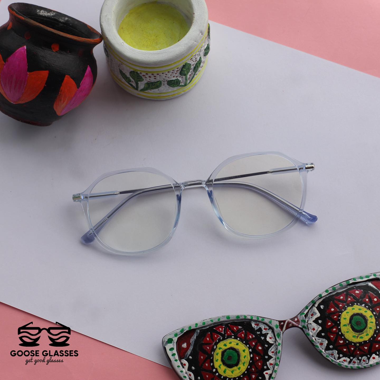 Picture of Classic Metal/PC Round Frame Myopia Glasses Fashion Retro Optica/Glasses Ultralight Vision Care Short Sighted Eyewear