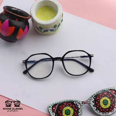 Picture of Classic Metal/PC Round Frame Myopia Glasses Fashion Retro Optica/Glasses Ultralight Vision Care Short Sighted Eyewear