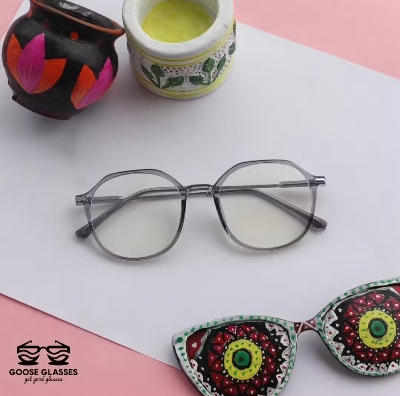 Picture of Classic Metal/PC Round Frame Myopia Glasses Fashion Retro Optica/Glasses Ultralight Vision Care Short Sighted Eyewear