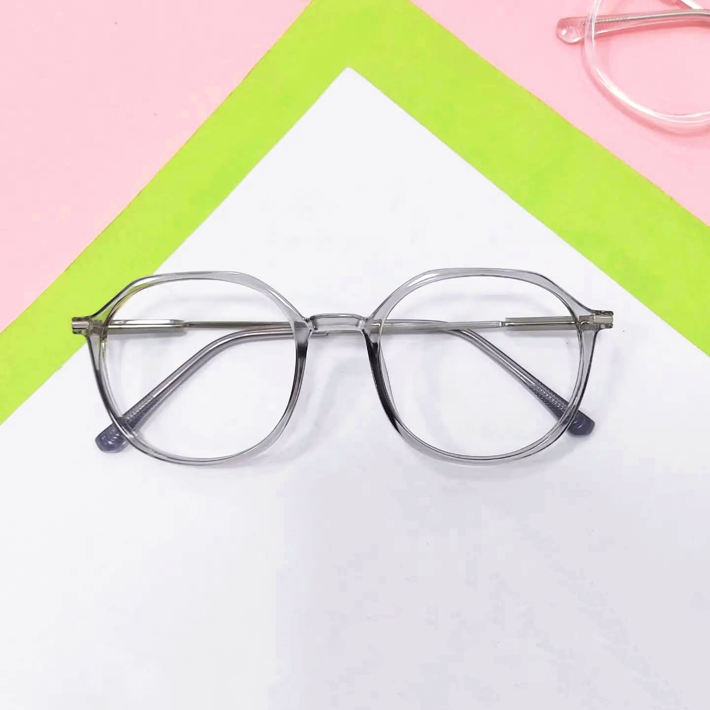 Picture of Classic Metal/PC Round Frame Myopia Glasses Fashion Retro Optica/ Glasses Ultralight Vision Care Short Sighted Eyewear