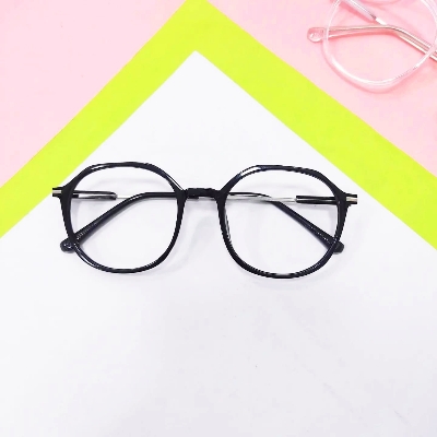 Picture of Classic Metal/PC Round Frame Myopia Glasses Fashion Retro Optica/ Glasses Ultralight Vision Care Short Sighted Eyewear