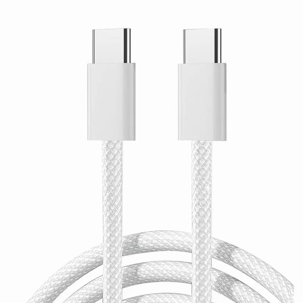 Picture of High quality products Joyroom S-A45 Ben Series Braided 60W Type-C to Type-C Fast Charging Data Cable 1m- White