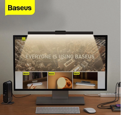 Picture of Baseus DGIWK-P01 USB Stepless Dimming Screen Hanging Light Lamp Pro - Black