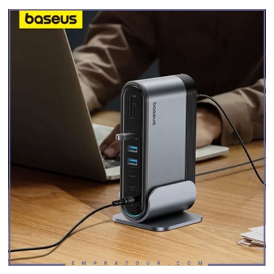 Picture of BASEUS - SIMULTANEOUS 17-PORT READ HUB - Black