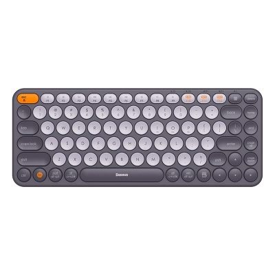 Picture of Baseus K01A Wireless Tri-Mode Keyboard Ergonomic Design Multi-Connection with High Portability - Grey