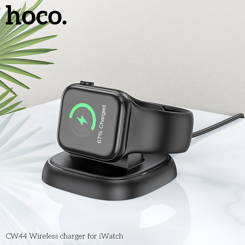 Picture of Hoco CW44 - Wireless Charger For iWatch, Compatible With Apple Watch 1-8, Se/Se2, Ultra - Black