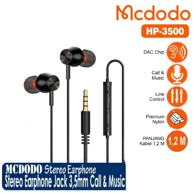 Picture of McDodo Wired Earphones 3.5mm Jack Plug