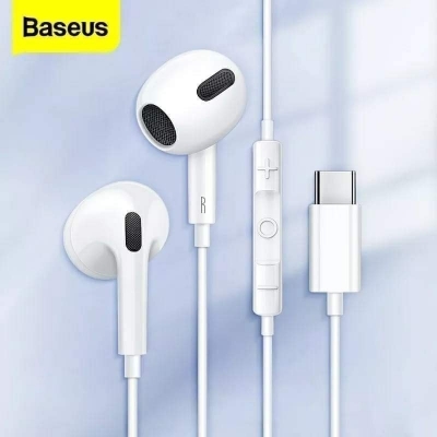 Picture of Baseus C17 Type-C Earphones In Ear Hearphone Wired Headset With Mic For Smart Phone For iPhone -15 S. support