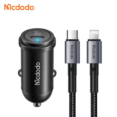 Picture of Mcdodo 30W PD USB C Car Charger and iP Cable Set