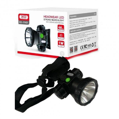 Picture of XO YH01 Headwear LED Light Rechargeable 600 mAh - Black