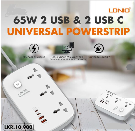 Picture of LDNIO Power Socket PD 3.0 SC3416（2M x 65W) - White