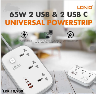 Picture of LDNIO Power Socket PD 3.0 SC3416（2M x 65W) - White