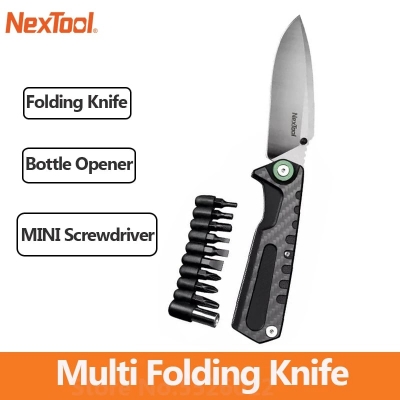 Picture of NexTool NE20021 Multifunctional Folding K-nife -Black