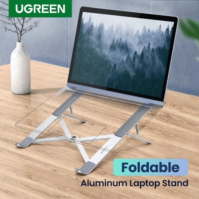 Picture of U GREEN Laptop Stand Holder For MacBook Air Pro Notebook Adjustable Foldable Aluminum Laptop Notebook Stand For PC 11 13 17 Inch