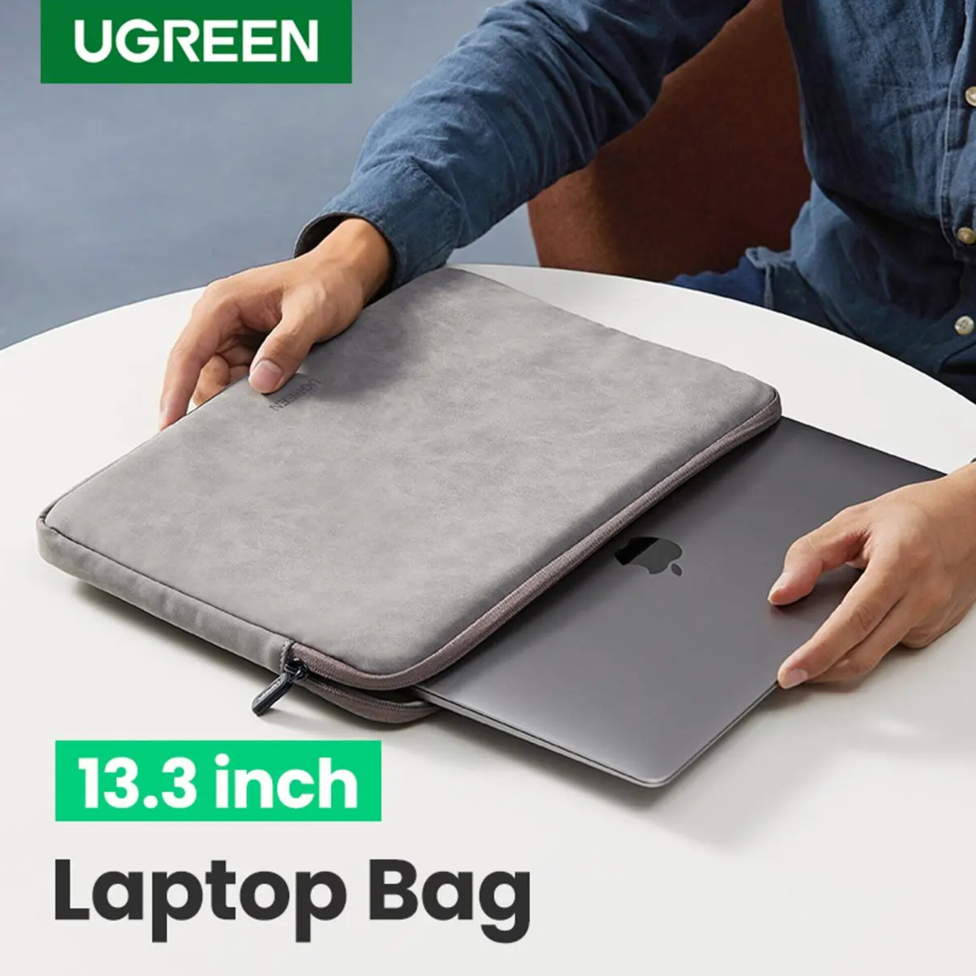 Picture of U GREEN Laptop Bag For Macbook Air 13.3 Inch Laptop Sleeve Case - Grey