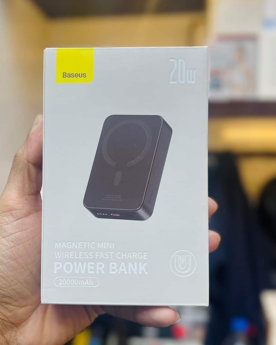 Picture of Baseus 20w 20000mAh Magnetic Mini Wireless Power Bank  - Black
