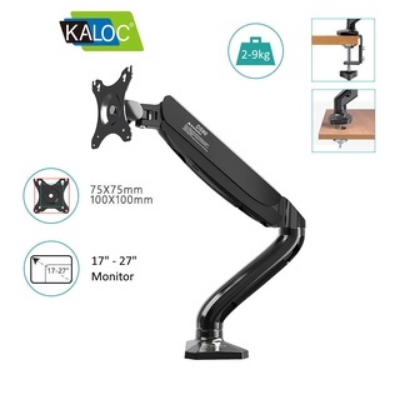 Picture of Kaloc KLC-DS90 Adjustable Single Arm Monitor Mount Stand 17” to 32” Screen Size - Black