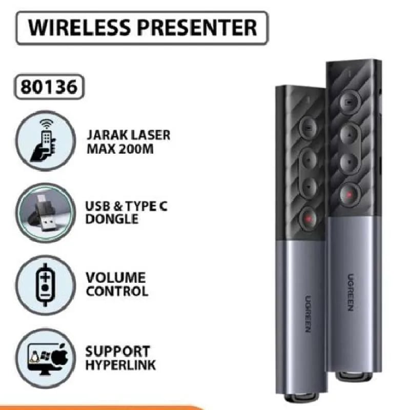 Picture of U green Red Laser Rechargable Pointer 80136 - Black