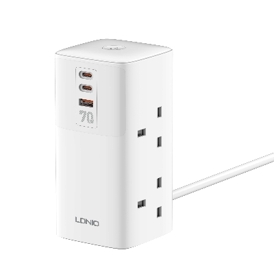 Picture of LDNIO SC4396 70W PD Adapter Multifunction Chargers Power Strip with USB Ports Type C 200cm Extension Socket Power Cord