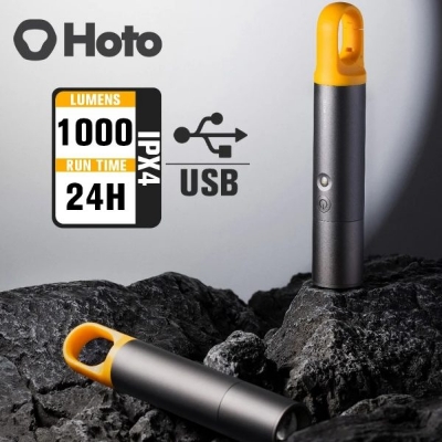 Picture of HOTO Flashlight Lite 1000 Lumens 2600mAh Battery